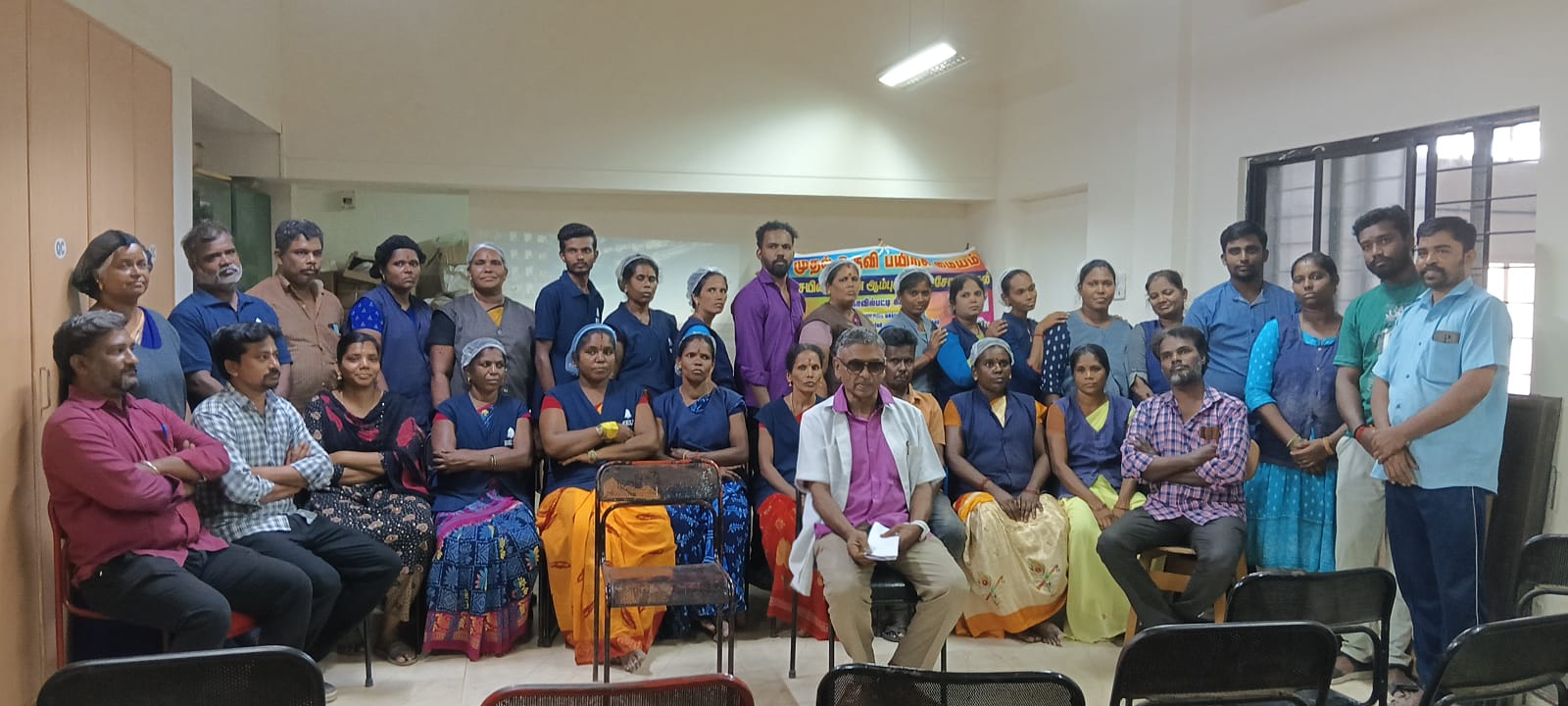 Lunch with Factory Workers along with Health Awareness Camp
